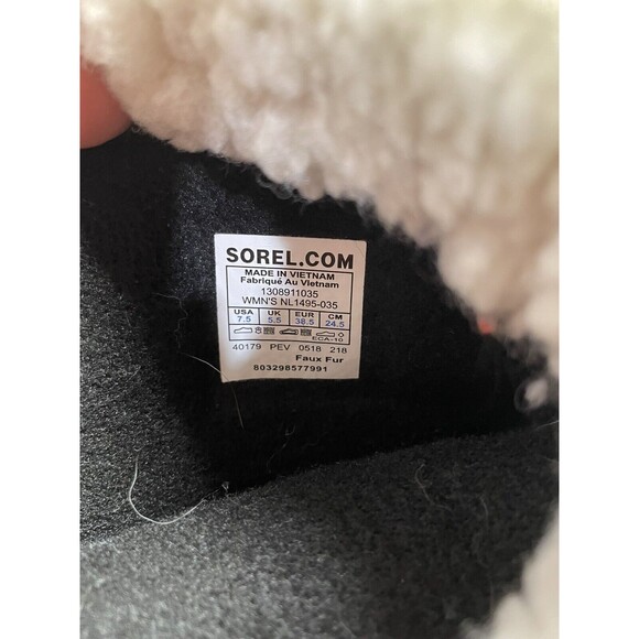 Sorel Caribou Women Gray Waterproof Mid-Calf Winter Boots Sz 7.5 natural rubber - Picture 5 of 10